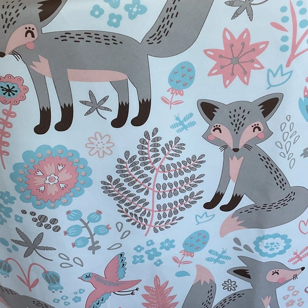 Pixie Fox Woodland 2 panels curtains.